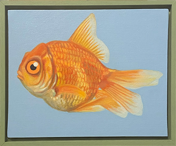 Flying- Acrylic on canvas board, 24 x 33 cm, Sold