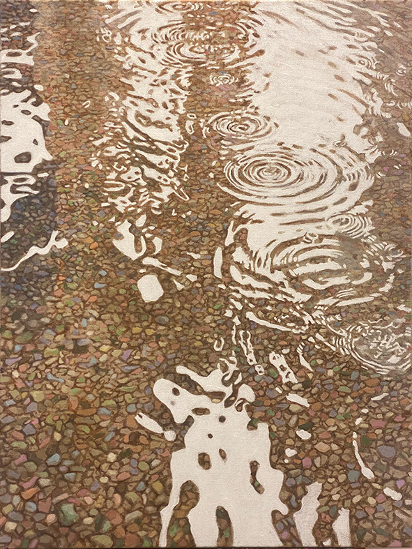 Reflectie- Acrylic on canvas, 60 x 80 cm, Sold