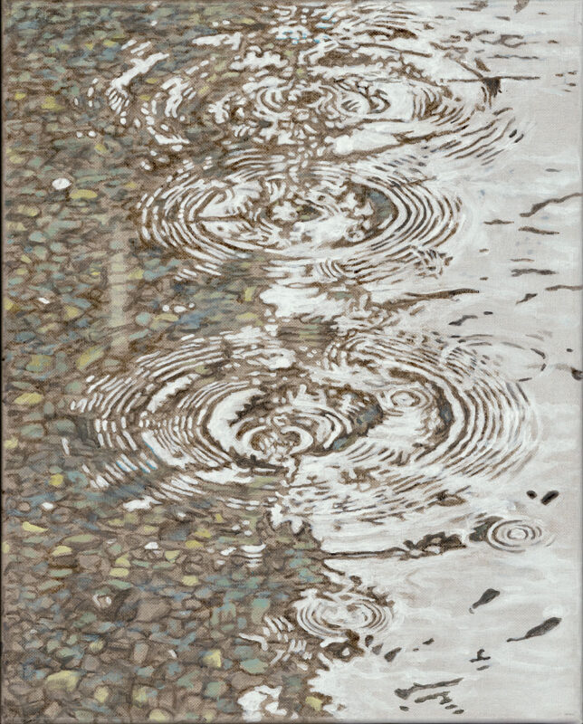 Gentle Rain at the Kochi Art Museum 1, art print 50 x 60 cm, price € 180