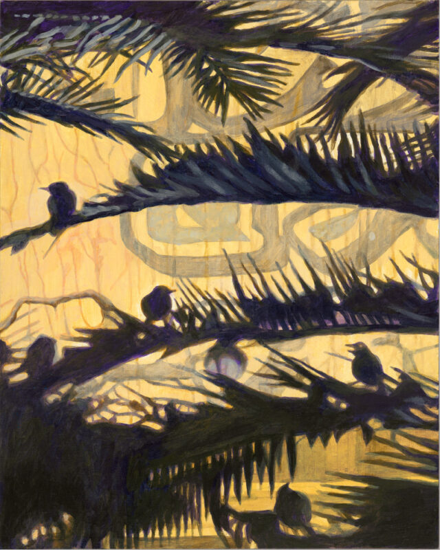 Palm Birds, art print 50 x 60 cm, 180 euro