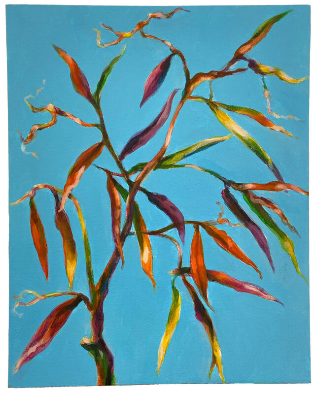 Colored Leafs- Acrylic on canvas, 60 x 80 cm, Sold