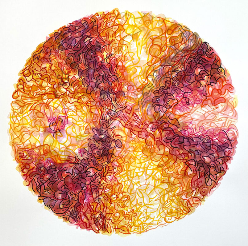 360º watercolor drawing 3