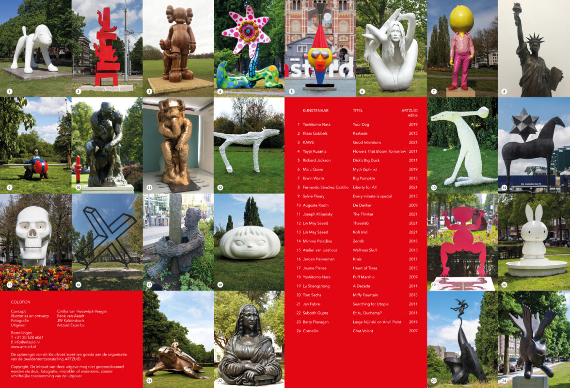 ArtZuid Coloring book: Contents pages