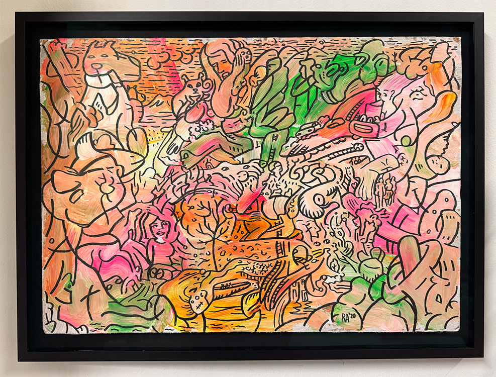 Sofa painting: Popeye. 52 x 38 cm, € 300 incl. frame