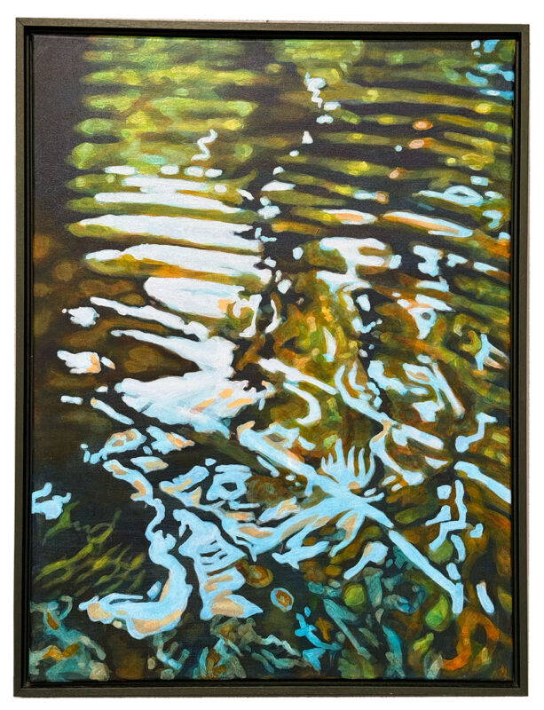 Reflectie2,- Acrylic on canvas, 60 x 80 cm, price €900,- incl. lijst