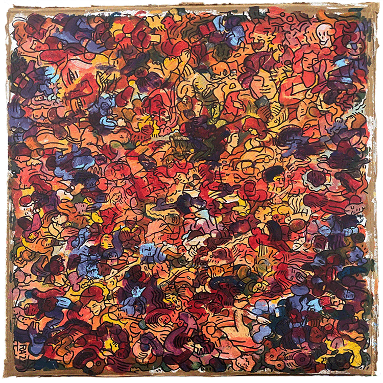 360º acrylic painting